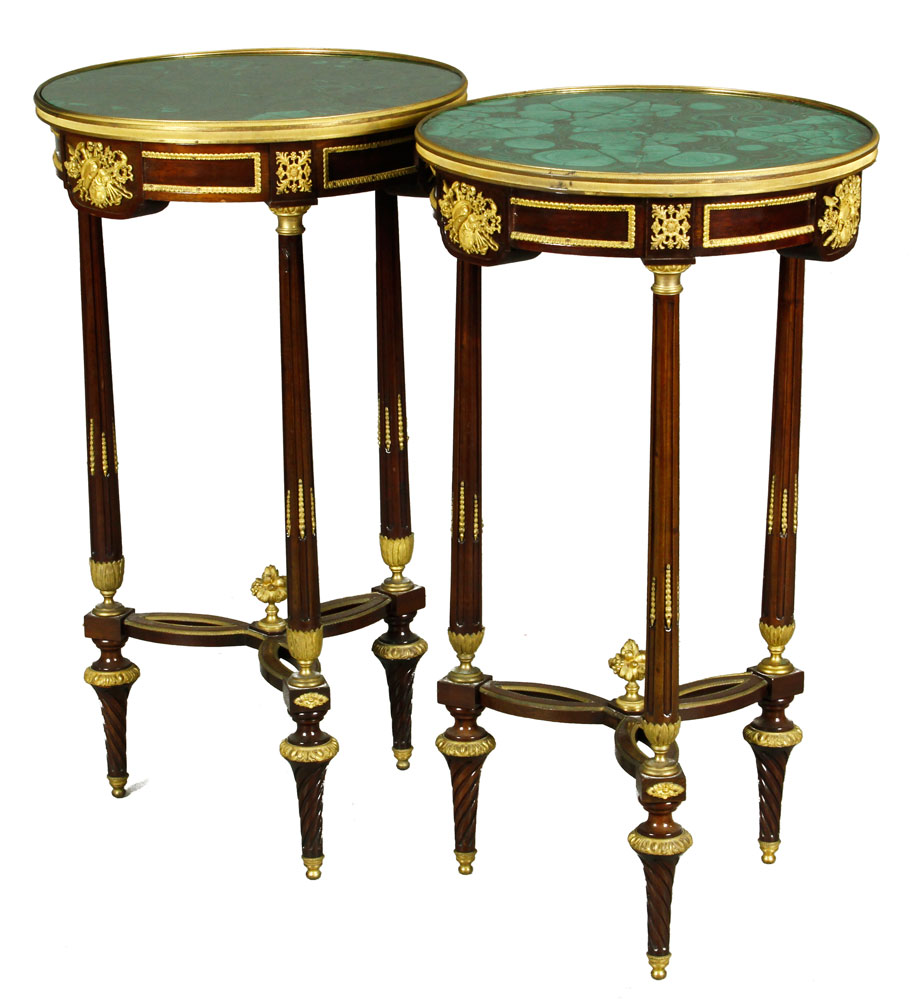 Appraisal: - th C French or Russian Mahogany Tables th century