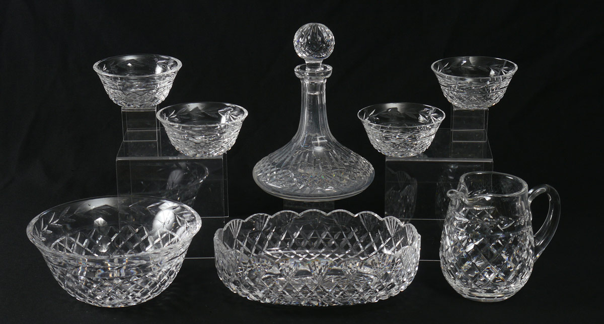 Appraisal: PIECE ASSEMBLED WATERFORD CRYSTAL SERVING PIECES pieces in assorted patterns