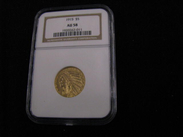 Appraisal: U S Indian Head Gold Coin certified graded AV- by