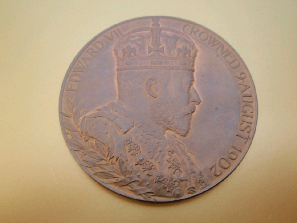 Appraisal: An Edward VII coronation medal in gilt leather case