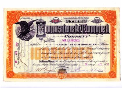 Appraisal: Lot Stocks Bonds American Transportation late th early th-Centuries Comstock