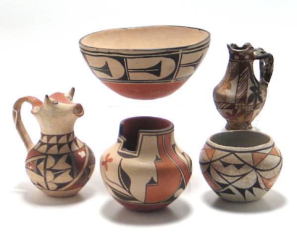 Appraisal: Property of various owners Including two Acoma pitchers and a