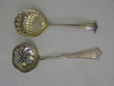 Appraisal: A VICTORIAN SIFTER SPOON the lobed circular bowl with frilled