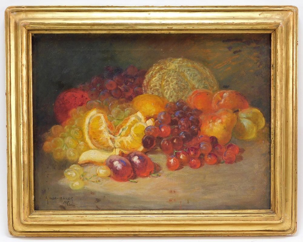 Appraisal: George William Whitaker O C Still Life Painting Rhode Island