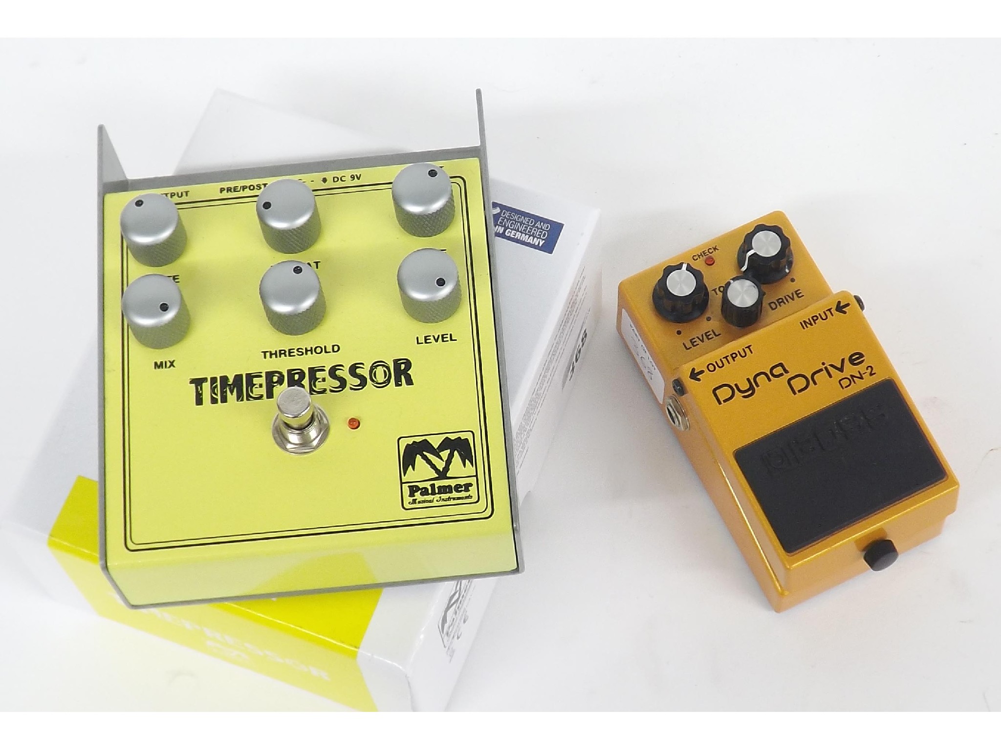 Appraisal: Palmer Root Effects Timepressor guitar effects pedal boxed together with