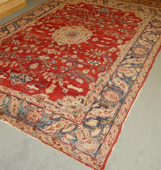 Appraisal: A Persian Kashmir Rug small tears and wear to perimeter