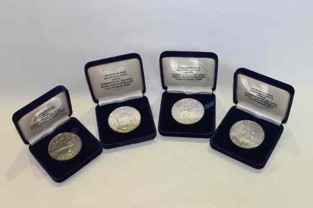 Appraisal: A COLLECTION OF FOUR AUSTRALIAN COMMEMORATIVE MEDALS in original presentation