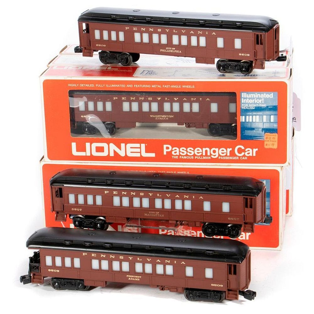 Appraisal: O Gauge Lionel Pennsylvania Rail Road small heavyweight Passenger Set