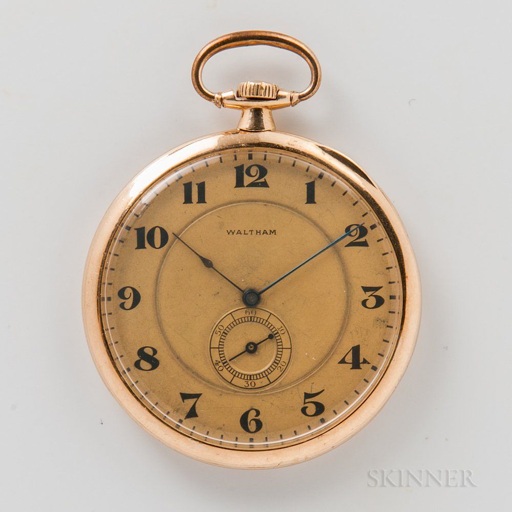 Appraisal: Waltham kt Gold Open-face Opera Watch Waltham kt Gold Open-face