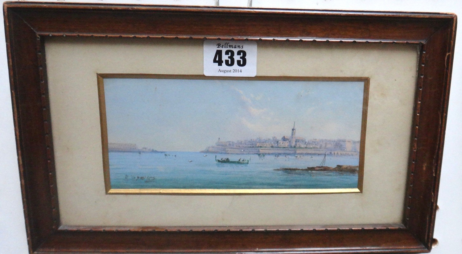 Appraisal: Vincent d'Esposito - Views of Malta five gouaches all signed