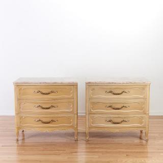 Appraisal: Pair Hollywood Regency chests by Grosfeld House Pair Hollywood Regency