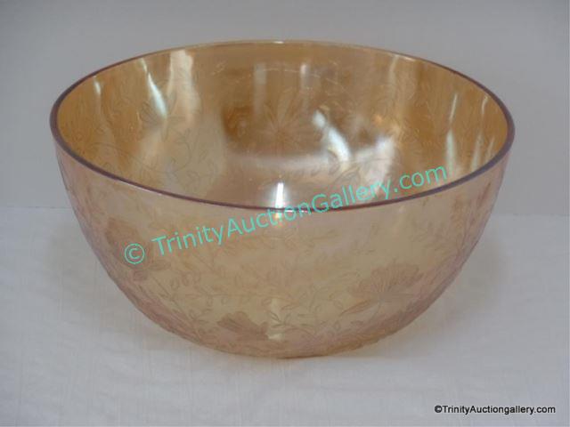 Appraisal: 's Floragold Louisa Deep Salad Bowl One of the hard