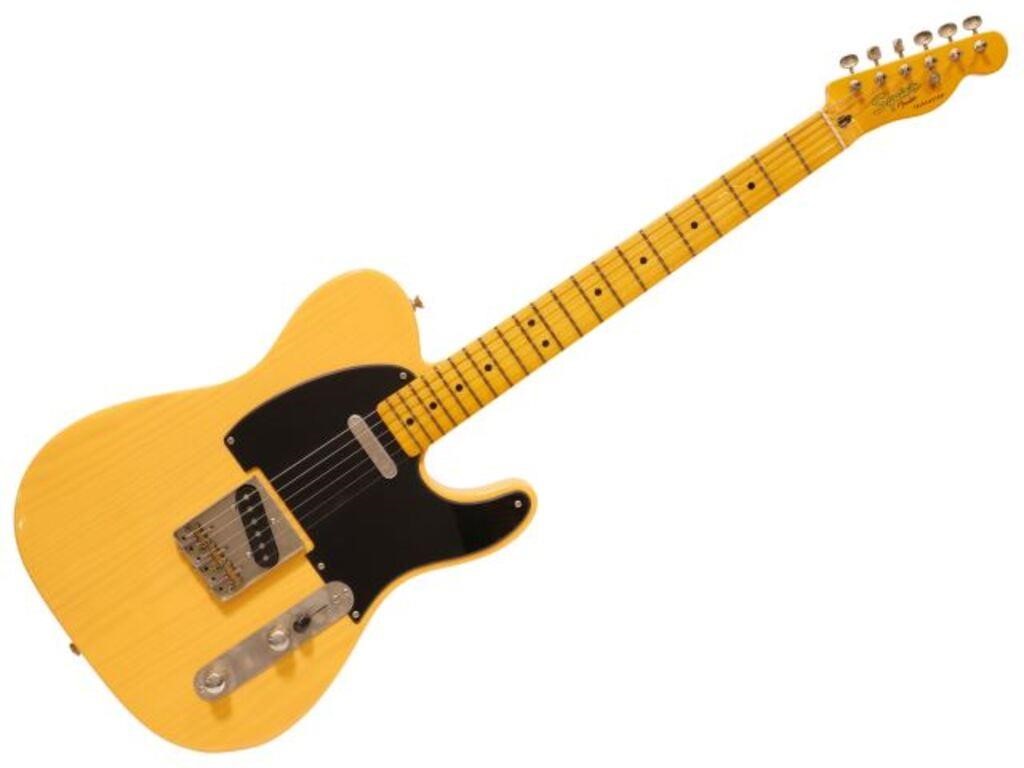 Appraisal: Excellent condition butterscotch blonde Squier Telecaster Includes gig bag Frets