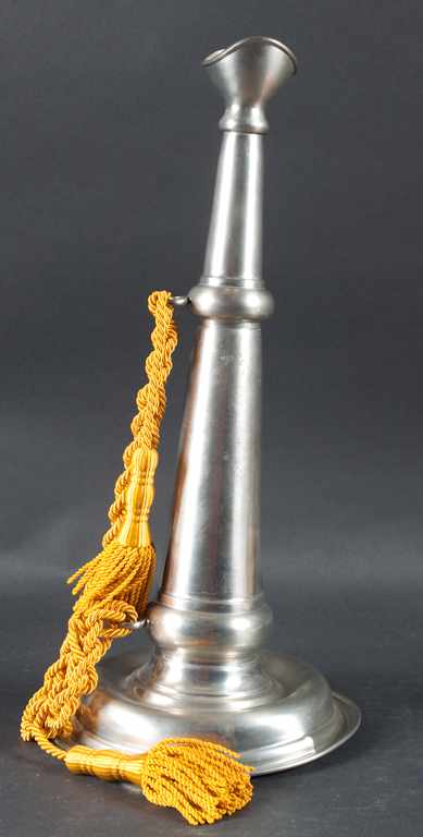 Appraisal: Pewter fire trumpet as is Estimate - All property is