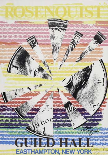 Appraisal: CONTEMPORARY PRINTMAKERS Two exhibition posters JASPER JOHNS Leo Castelli Gallery