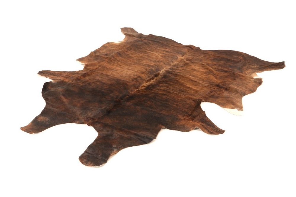 Appraisal: Brindle Brown Cowhide Premium Rug This is an excellent premium