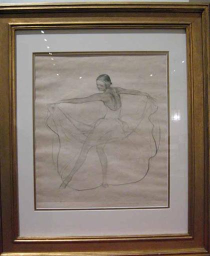 Appraisal: MAX POLLAK austrian - DANCER Pencil signed and titled in