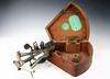 Appraisal: CASED MARINE SEXTANT - Mid th c Brass Sextant by