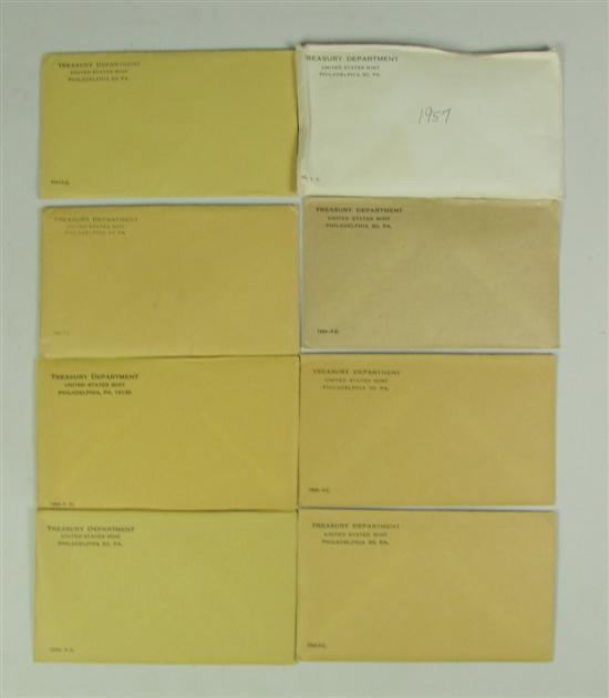 Appraisal: Nice Run of Proof Sets in Mint Envelopes Run starts