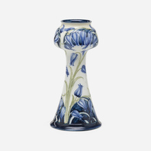 Appraisal: Moorcroft Pottery FLORIAN WARE VASE WITH SCOTTISH BLUEBELLS England c