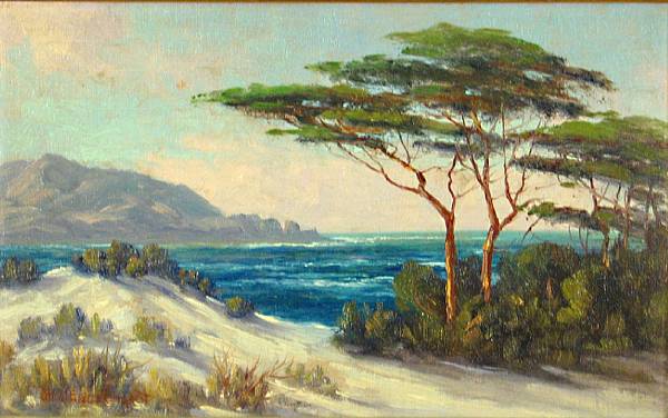 Appraisal: Walter Albert Engelhardt - Sand dunes and cypress signed 'W