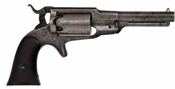 Appraisal: Factory Engraved Remington-Beals Third Model Percu caliber '' octagonal barrel