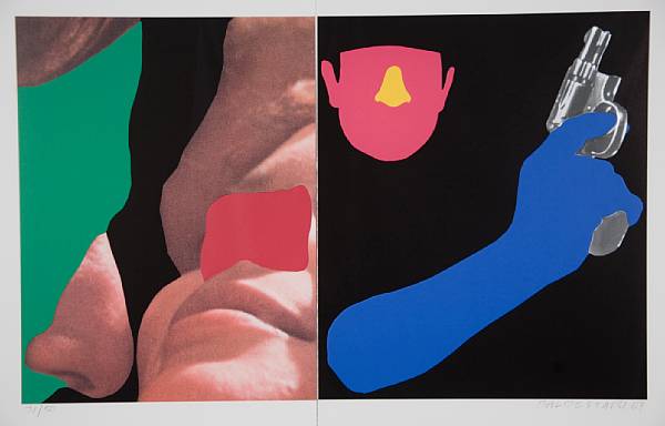 Appraisal: John Baldessari American born Noses amp Ears Etc Couple and