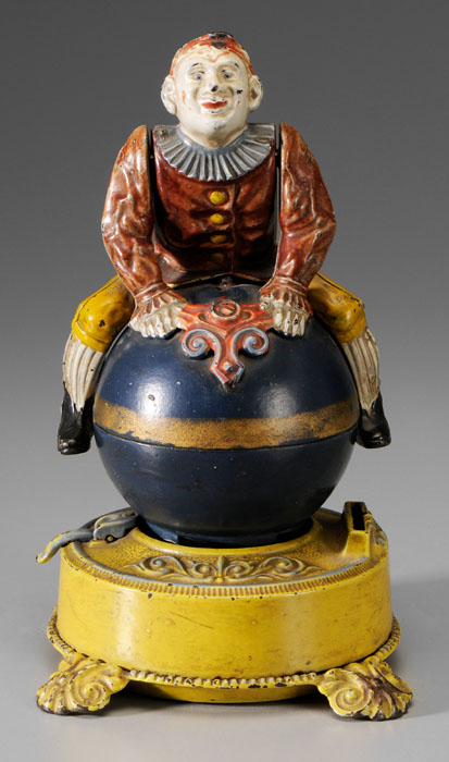 Appraisal: Funny Clown Mechanical Bank American late th century J E