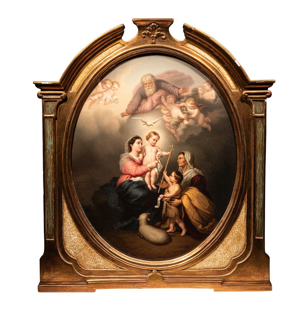 Appraisal: A Berlin K P M Porcelain Plaque after Bartolome Esteban