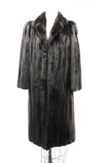 Appraisal: Revillon Freres Length Ladies Black Mink Coat Revillon Freres French