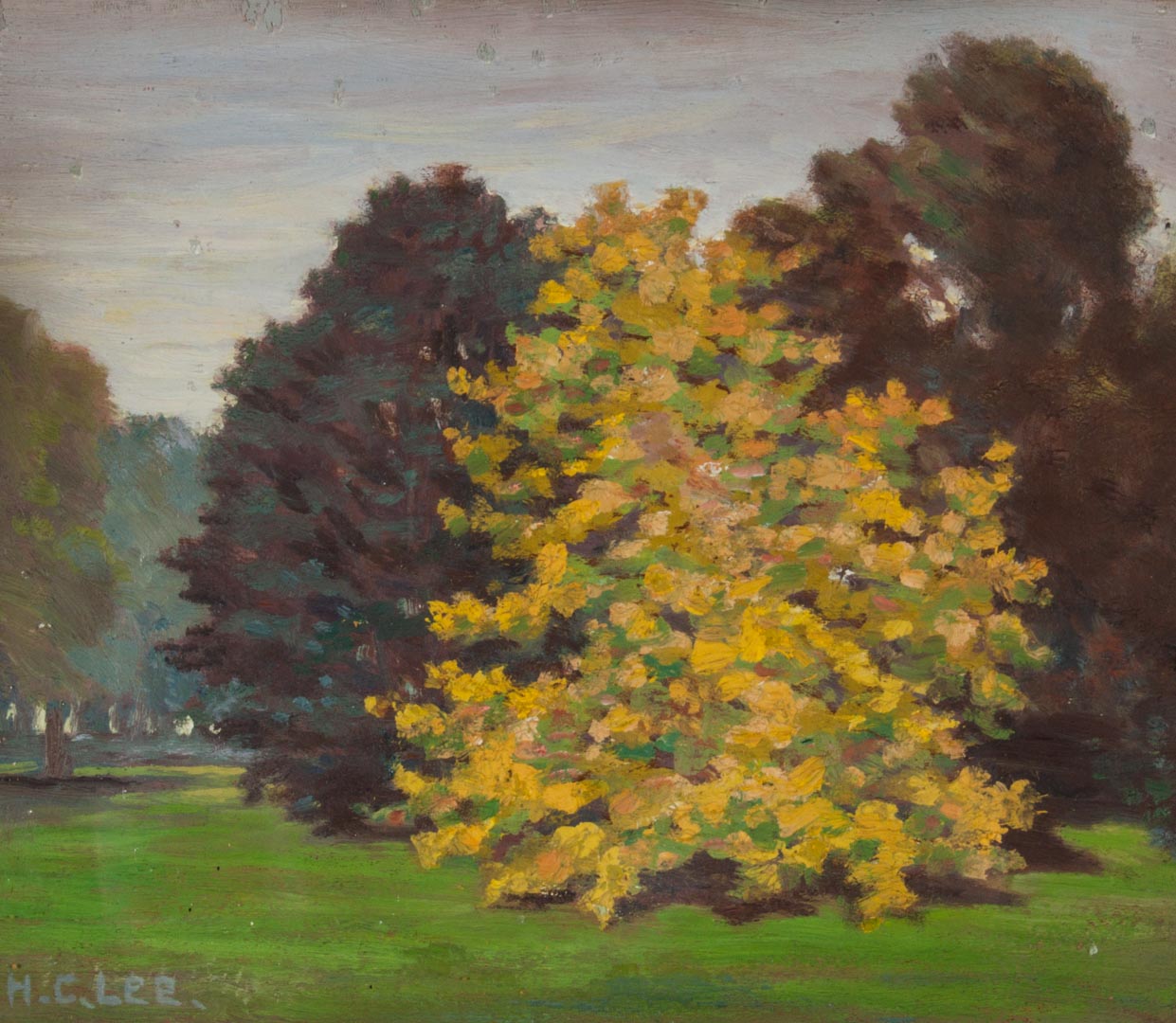 Appraisal: Henry C Lee Chinese Oak oil on panel American -