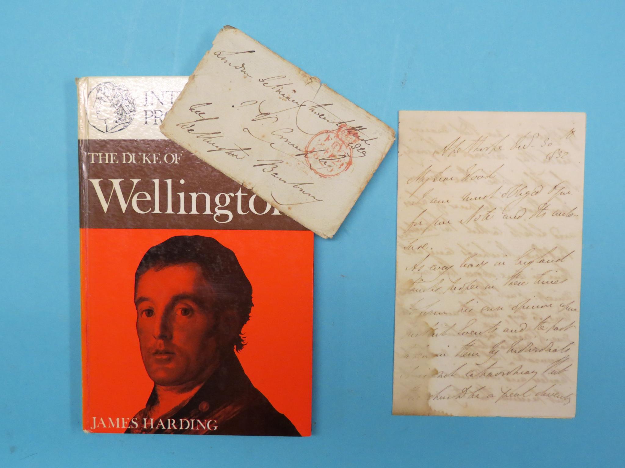 Appraisal: Arthur Wellesley st Duke of Wellington - - letter dated