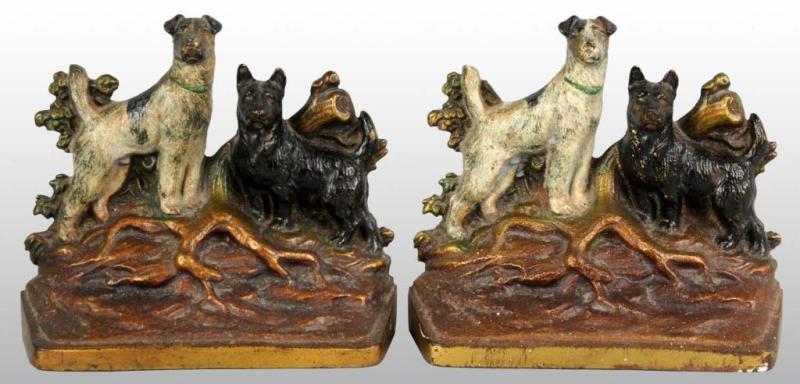 Appraisal: Wirehaired Terrier and Scottie Terrier Bookends Description Cast iron Made