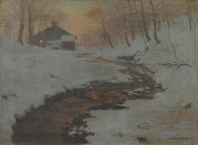 Appraisal: Alexis Jean Fournier American - Evening Quietude c oil canvas