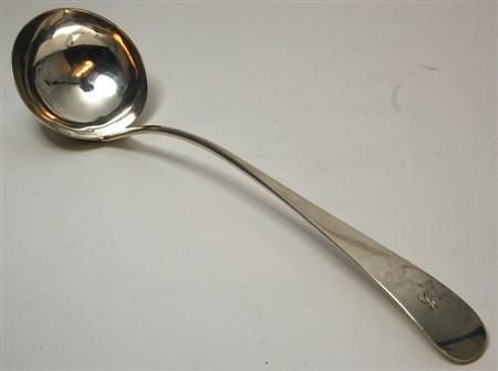 Appraisal: Perth - a Scottish provincial soup ladle AM marked AM