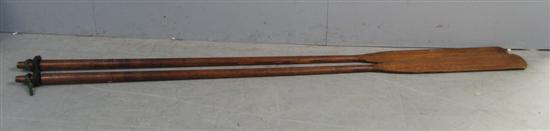 Appraisal: A pair of early th Century boat oars length