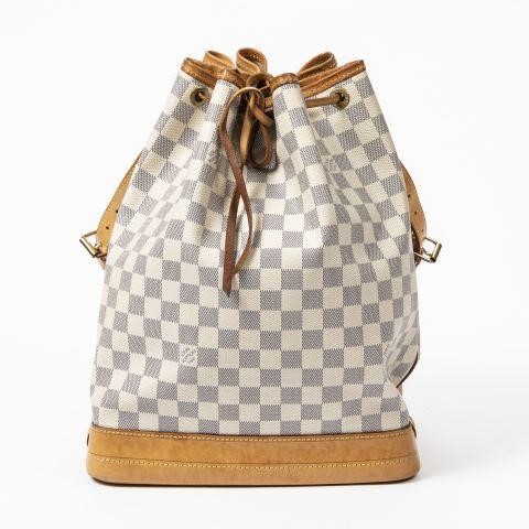 Appraisal: Louis Vuitton Noe GM bucket bag in Damier Azur coated