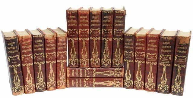 Appraisal: lot of Library of Southern Literature complete set volumes -