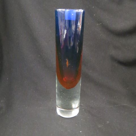 Appraisal: Italian Art Glass Vase Alexandrite style with red purple blue