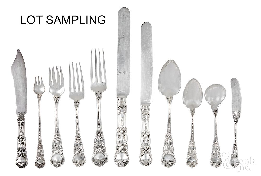 Appraisal: Tiffany Co sterling silver flatware service Tiffany Co sterling silver