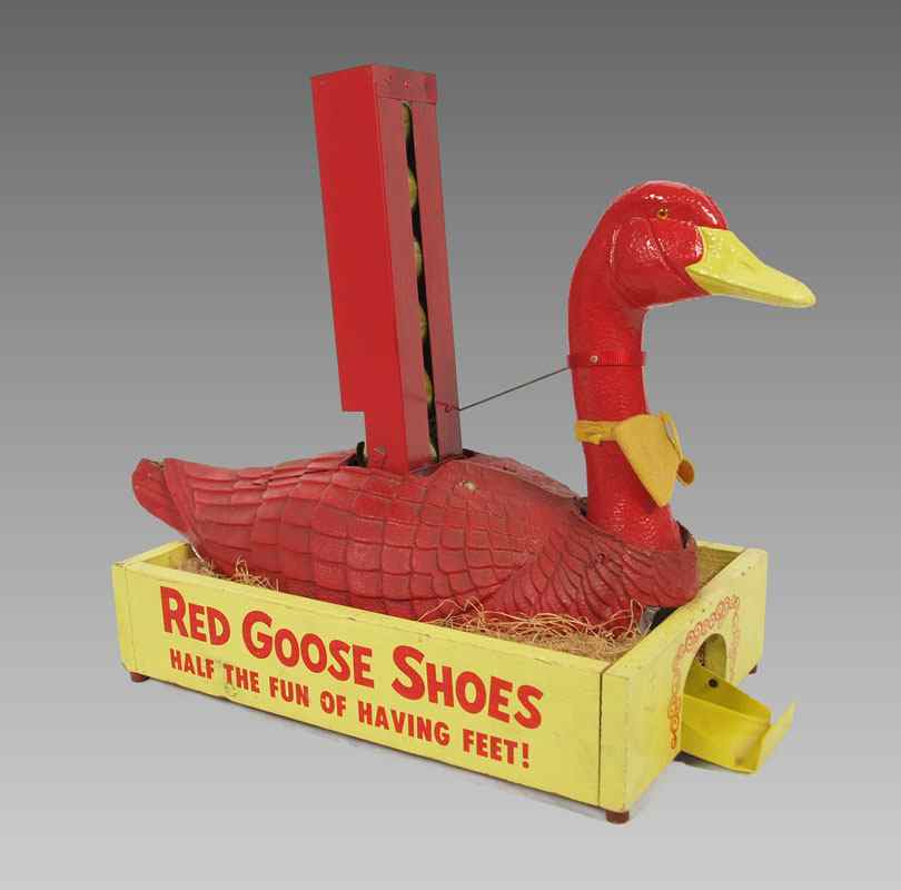 Appraisal: RED GOOSE SHOES GOLDEN EGG LAYING ADVERTISEMENT ''Half the Fun