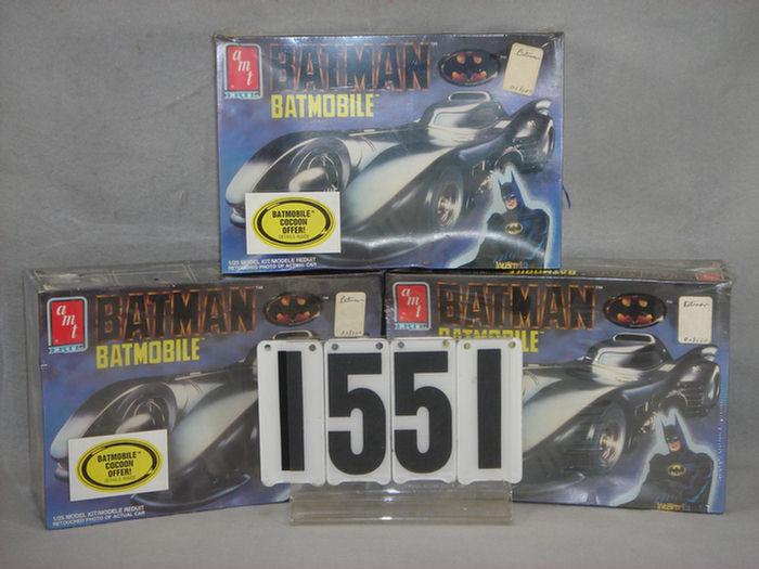 Appraisal: Lot of Batman Batmobile model kit made by Ertl mint