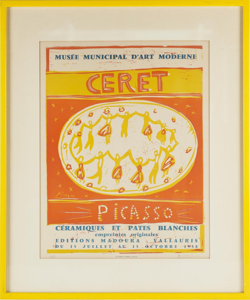 Appraisal: PABLO PICASSO SPANISH - CERET Mus e Municipal d'Art Moderne