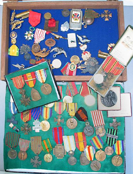 Appraisal: A lot of French Belgian Russian and other medals and