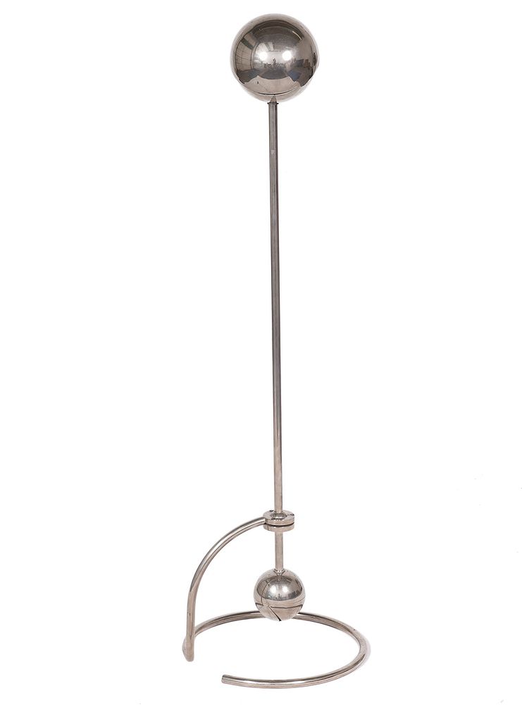 Appraisal: Paolo Tilche Chrome Counterweight Standing Lamp Chrome standing counterweight lamp