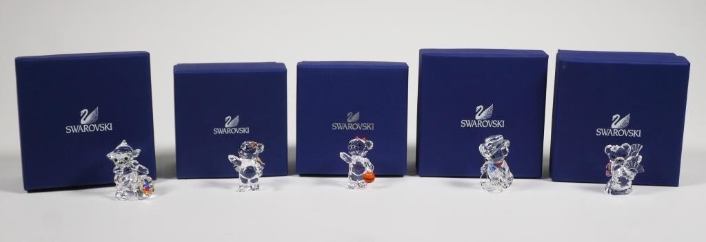 Appraisal: Retired group of Swarovski crystal bears including Crystal Moments bear