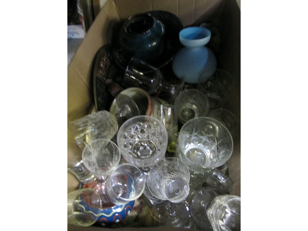 Appraisal: Box assorted ceramics and glass