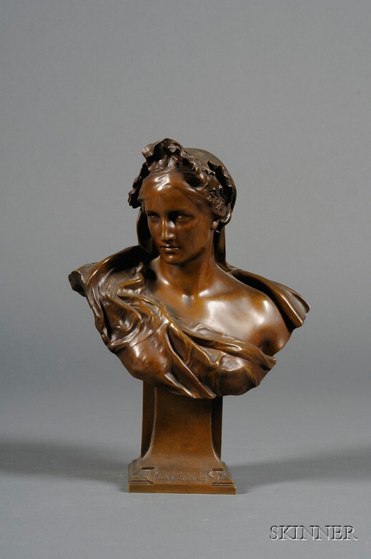 Appraisal: Gustav Frederic Michel French - Bronze Bust of a Classical