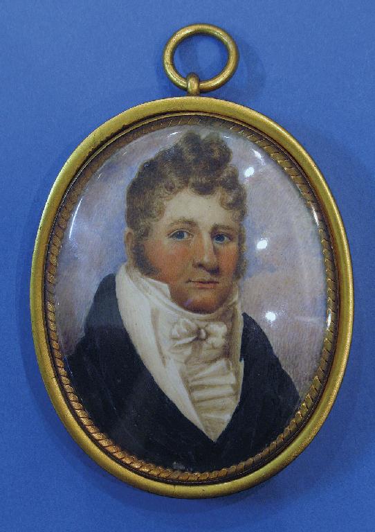 Appraisal: ENGLISH SCHOOL early th century A portrait miniature of a