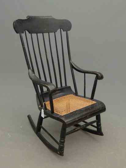 Appraisal: th c Boston rocking chair '' Seat Ht '' Overall